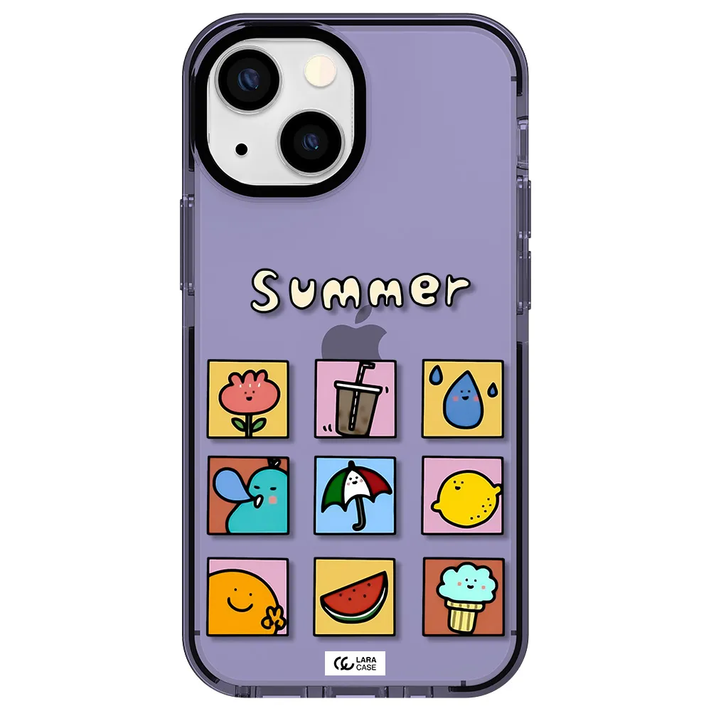 summer vibes Apple iPhone 13 mini impact Lilac Case