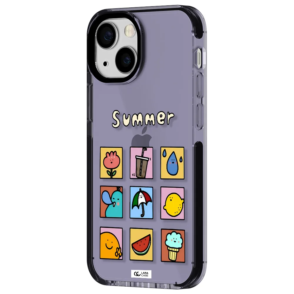 summer vibes Apple iPhone 13 mini impact Lilac Case