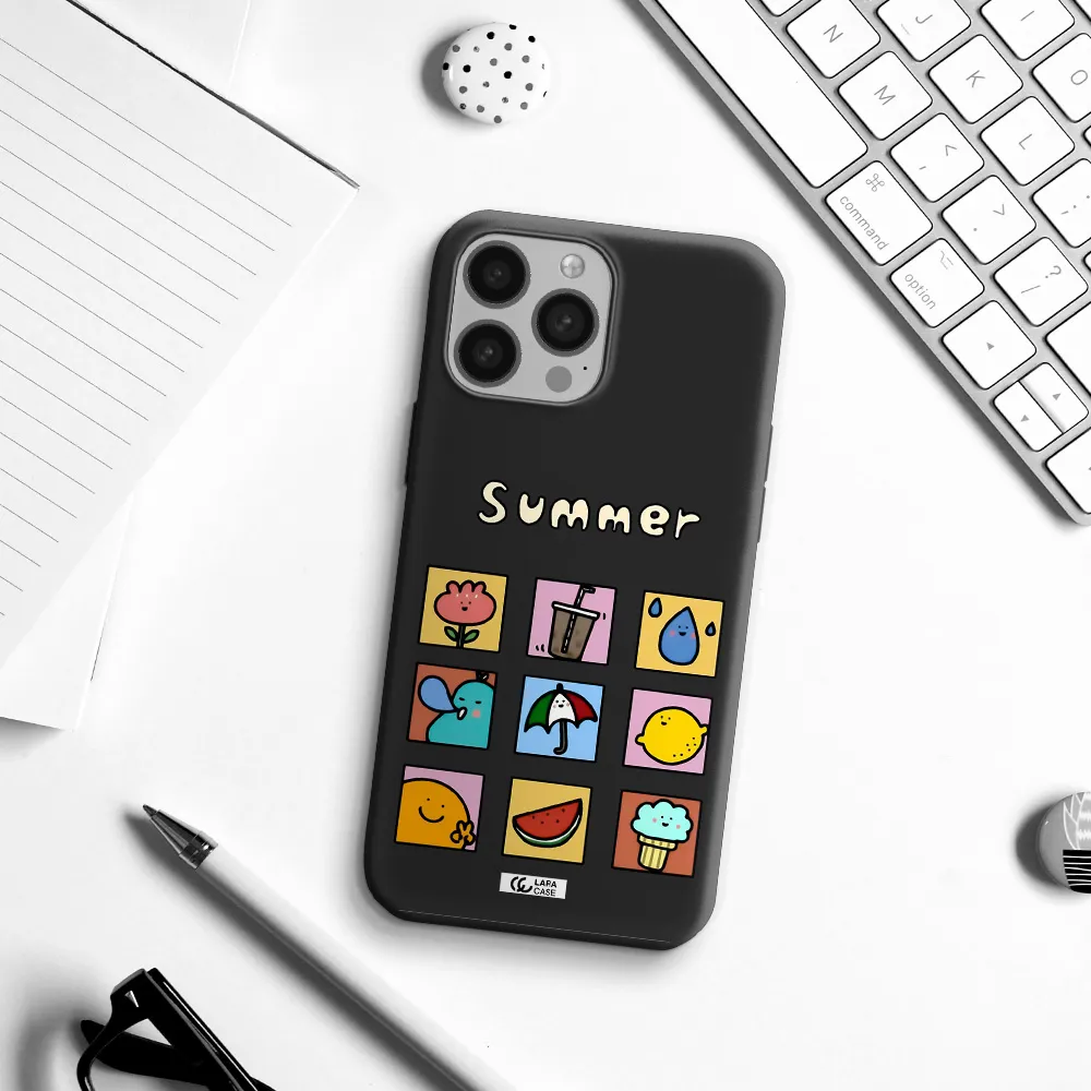 summer vibes Apple iPhone 13 Pro Silicone black Case