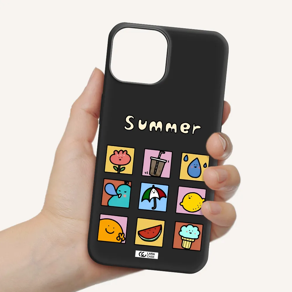 summer vibes Apple iPhone 13 Silicone black Case