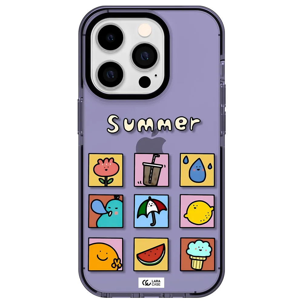 summer vibes Apple iPhone 14 pro impact Lilac Case