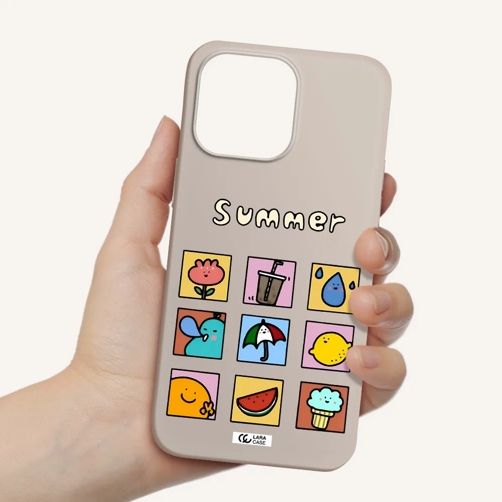 summer vibes Apple iPhone 14 pro max Silicone Stone Case