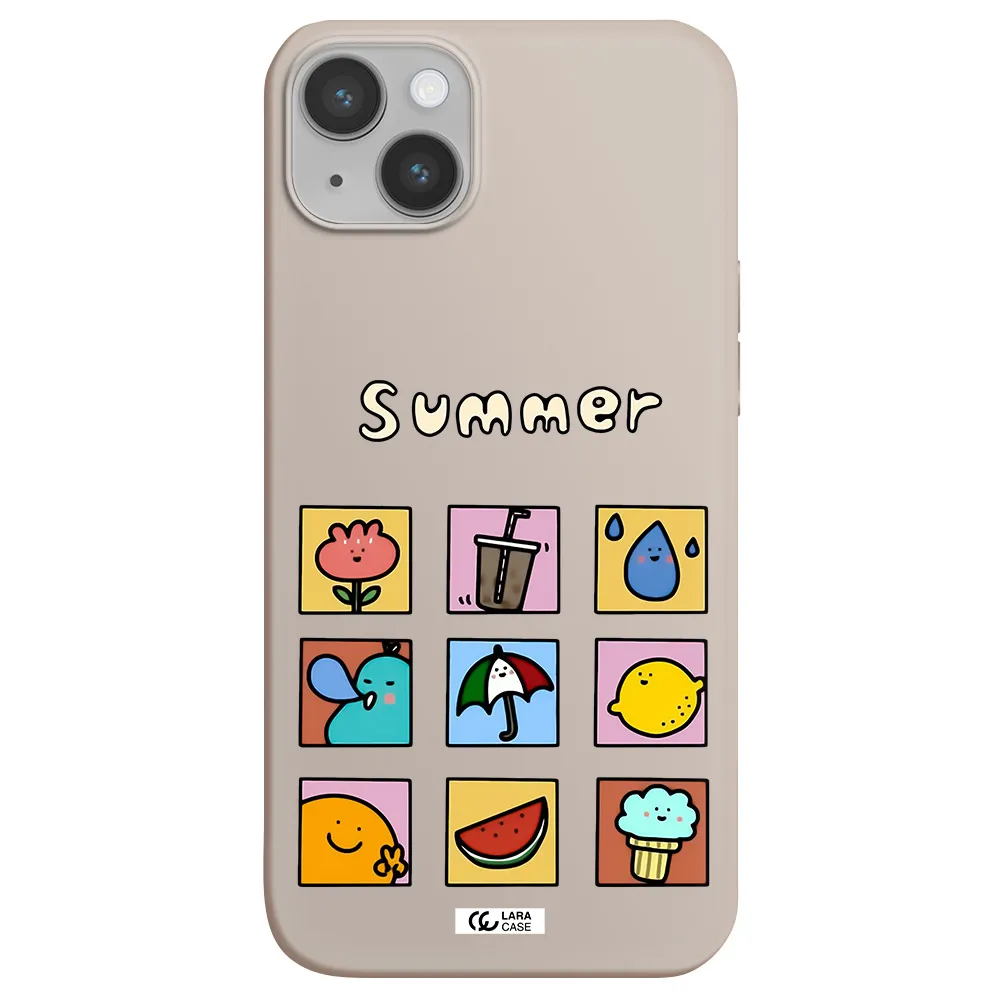 summer vibes Apple iPhone 14 Silicone Stone Case