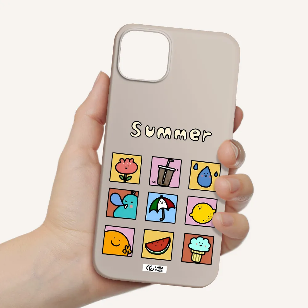 summer vibes Apple iPhone 14 Silicone Stone Case