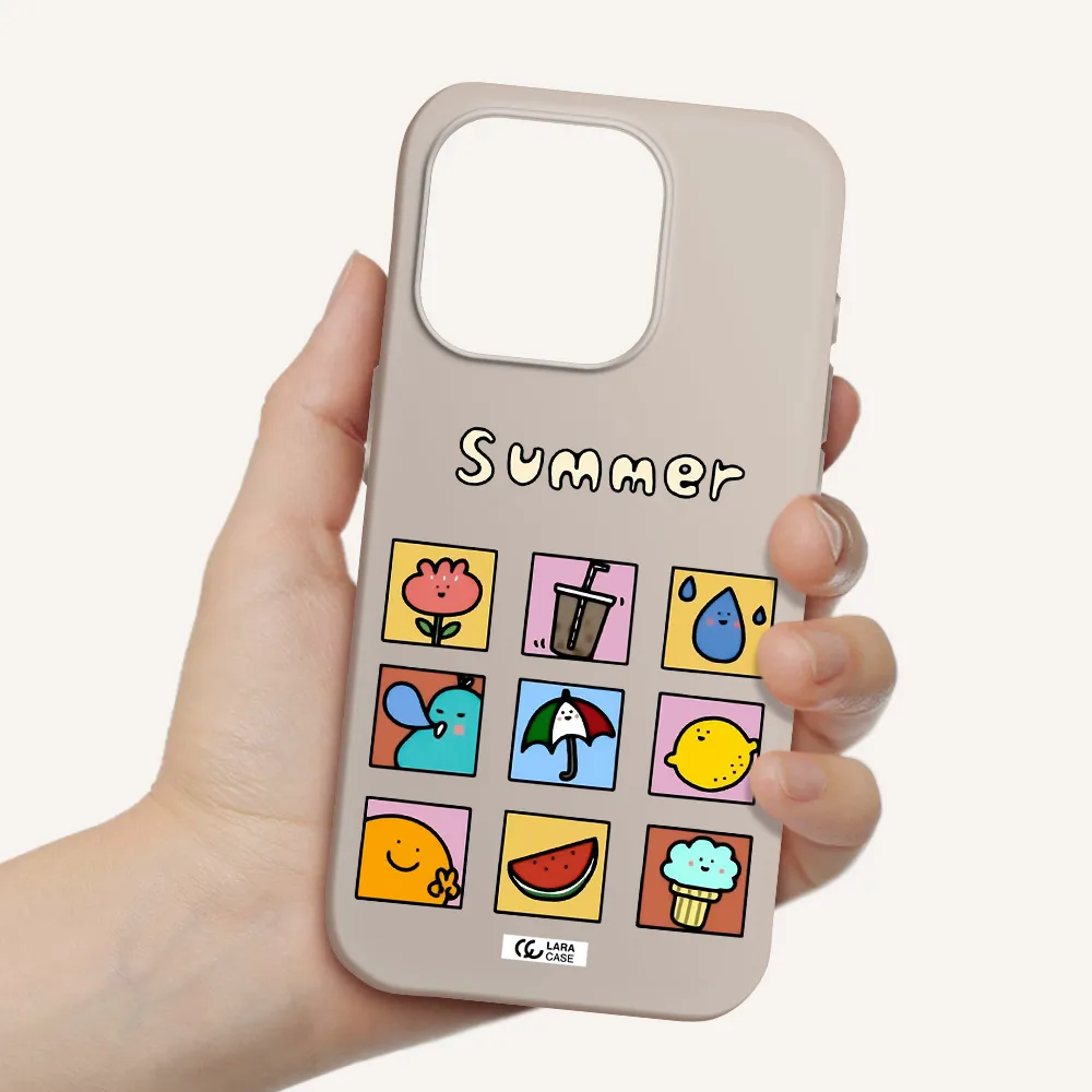 Summer Vibes Apple Iphone 15 Pro Silicone Stone Case