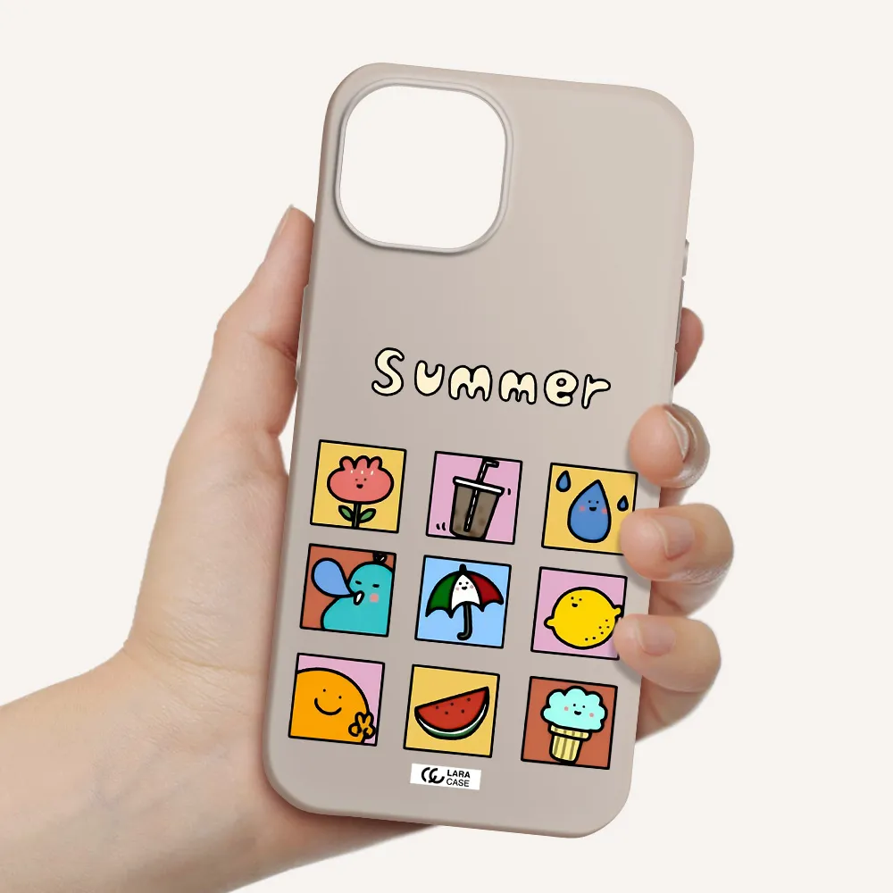 summer vibes Apple iPhone 15 Silicone Stone Case