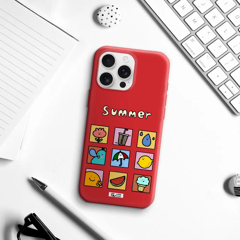 Summer Vibes Apple Iphone 16 Pro Max Silicone Stone Case