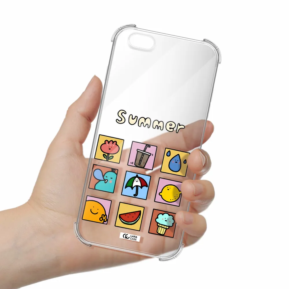 summer vibes Apple iPhone 6 plus Clear PC Case