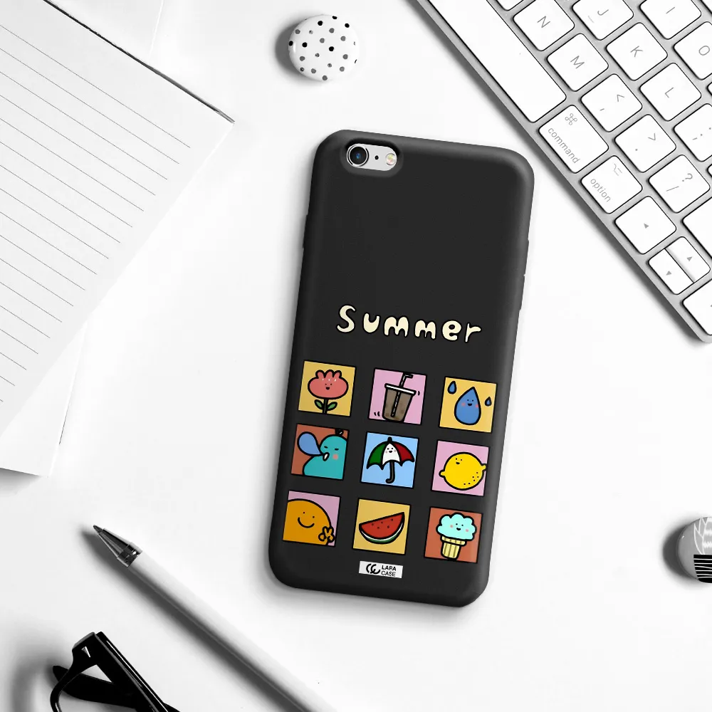 summer vibes Apple iPhone 6 plus Silicone black Case