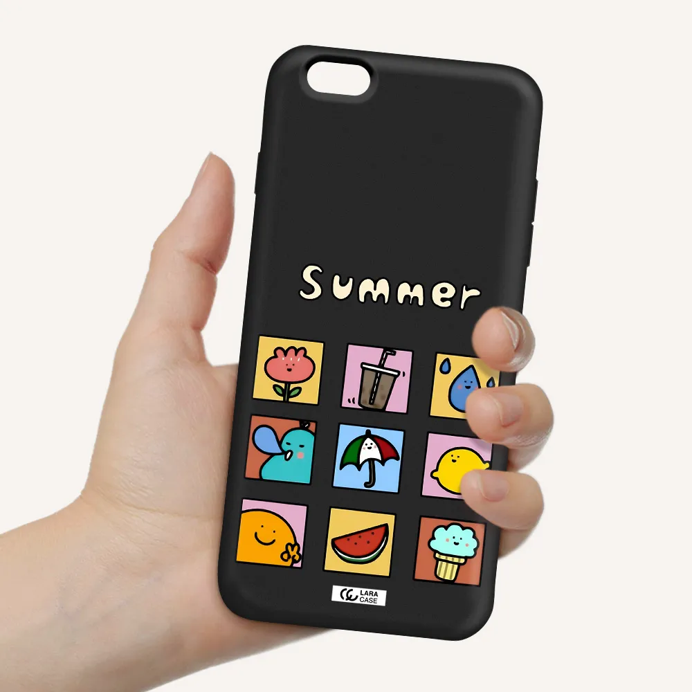 summer vibes Apple iPhone 6S Silicone black Case