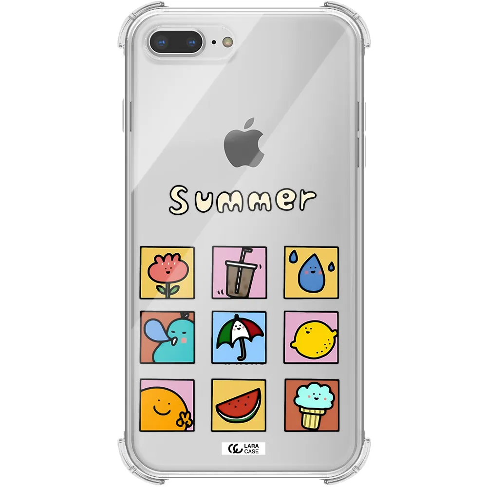 summer vibes Apple iPhone 8 plus Clear PC Case