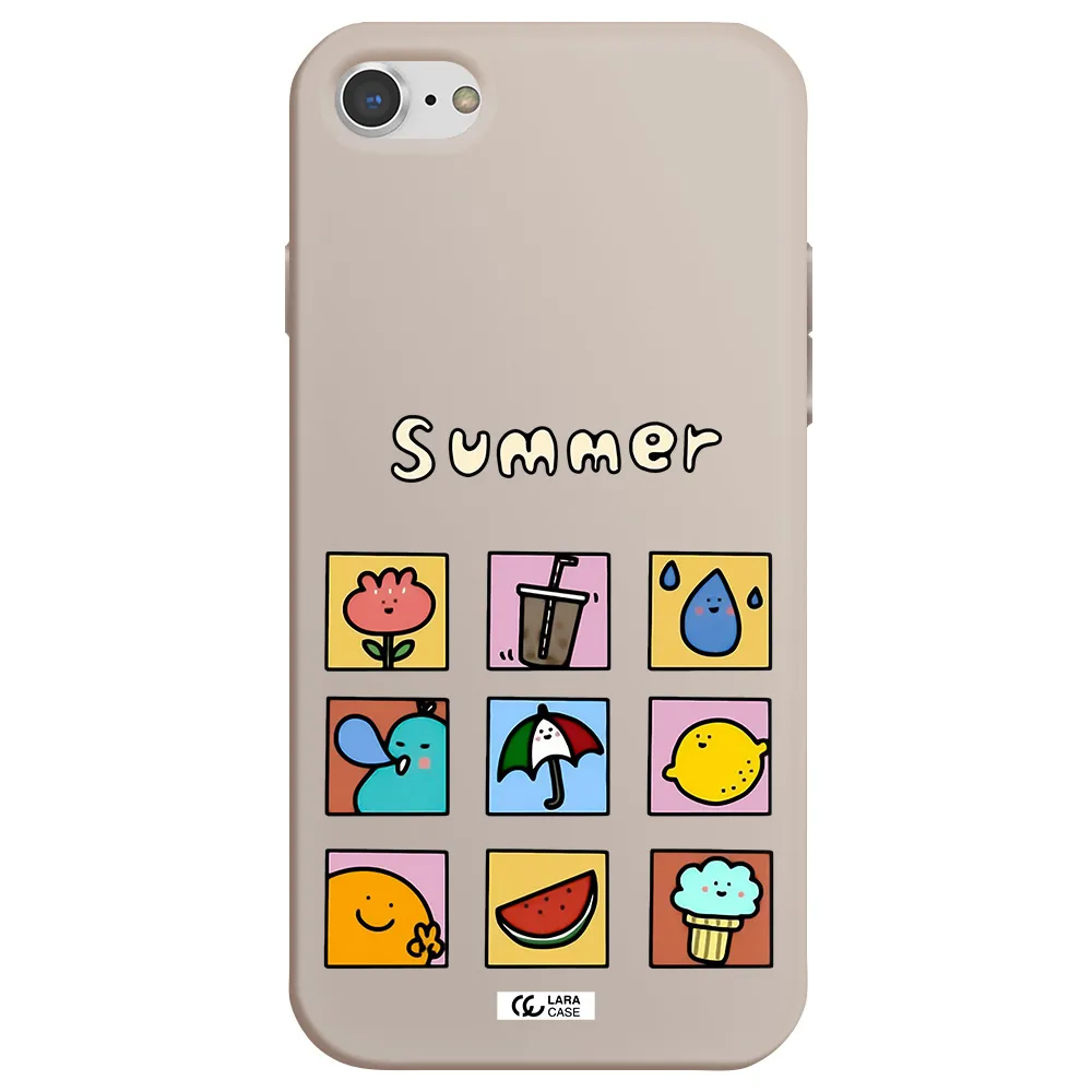 summer vibes Apple iPhone 8 Silicone Stone Case