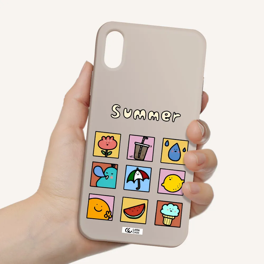 summer vibes Apple iPhone X Silicone Stone Case