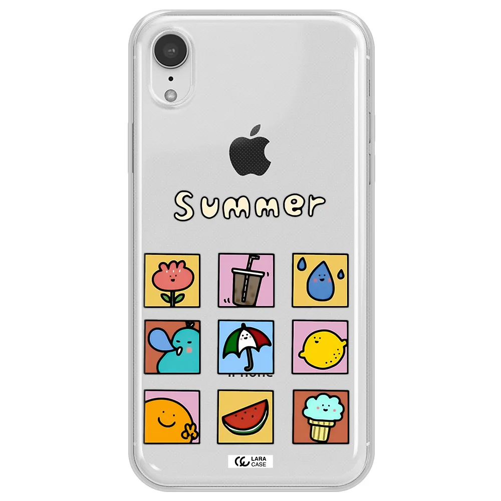 summer vibes Apple iPhone XR Clear TPU Case