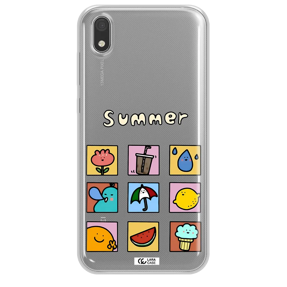 summer vibes Huawei Honor 8S Clear TPU Case