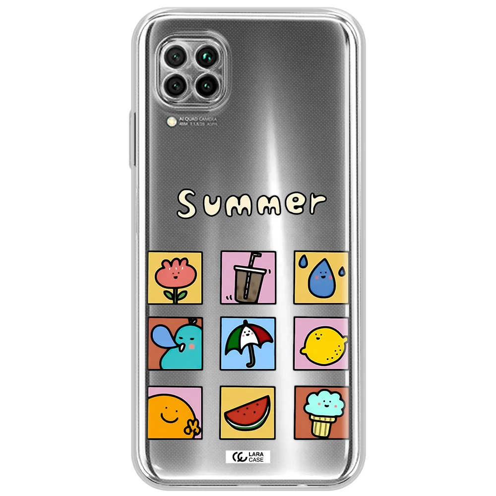 Summer Vibes Huawei Nova 7I Clear Tpu Case