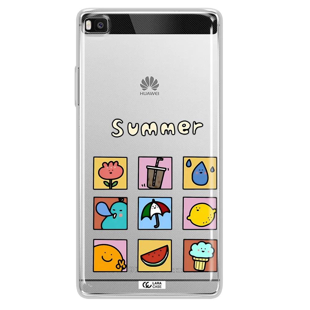 summer vibes Huawei P8 Clear TPU Case