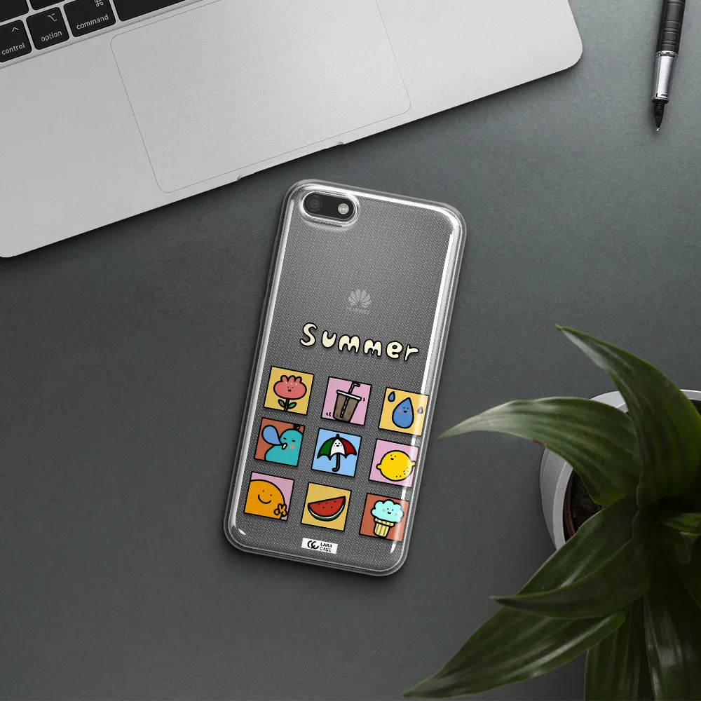 summer vibes Huawei Y5 2018 Clear TPU Case