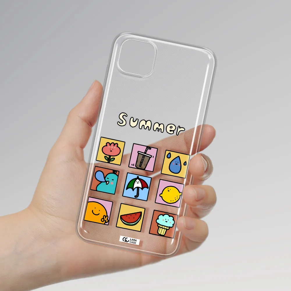 summer vibes Huawei Y5P Clear TPU Case