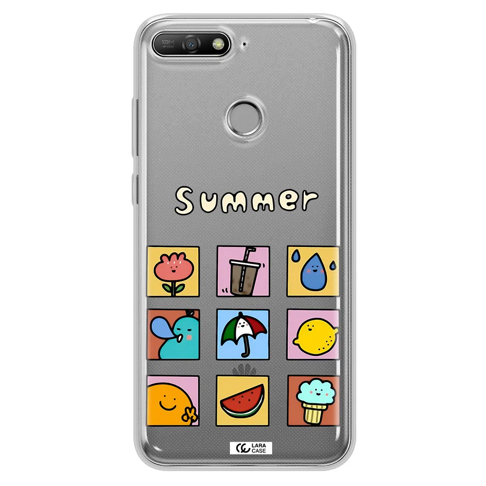 summer vibes Huawei Y6 Prime 2018 Clear TPU Case
