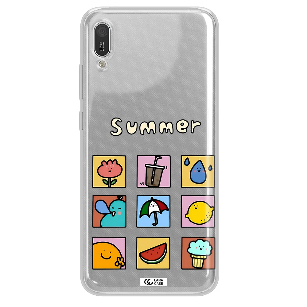 summer vibes Huawei Y6 Pro 2019 Clear TPU Case