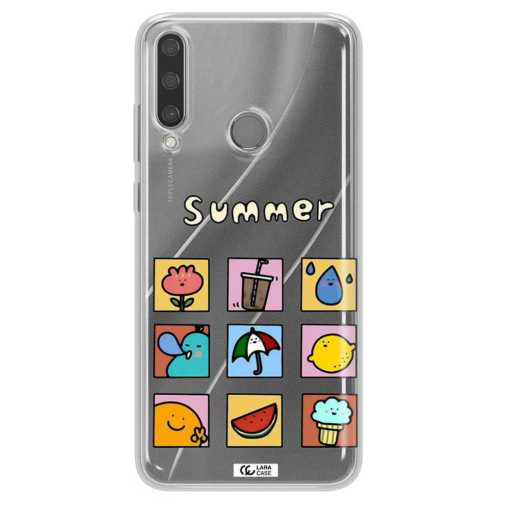 summer vibes Huawei Y6P Clear TPU Case