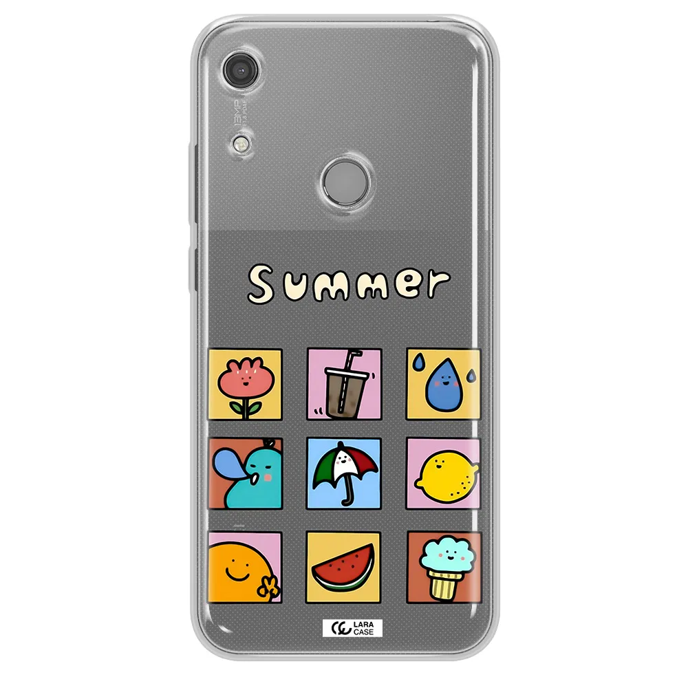 summer vibes Huawei Y6S Clear TPU Case