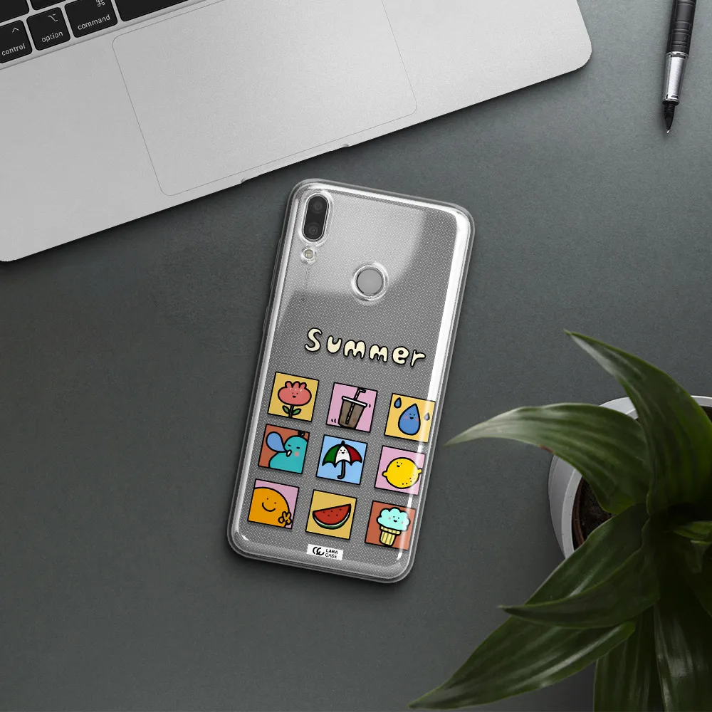 summer vibes Huawei Y7 2019 Clear TPU Case