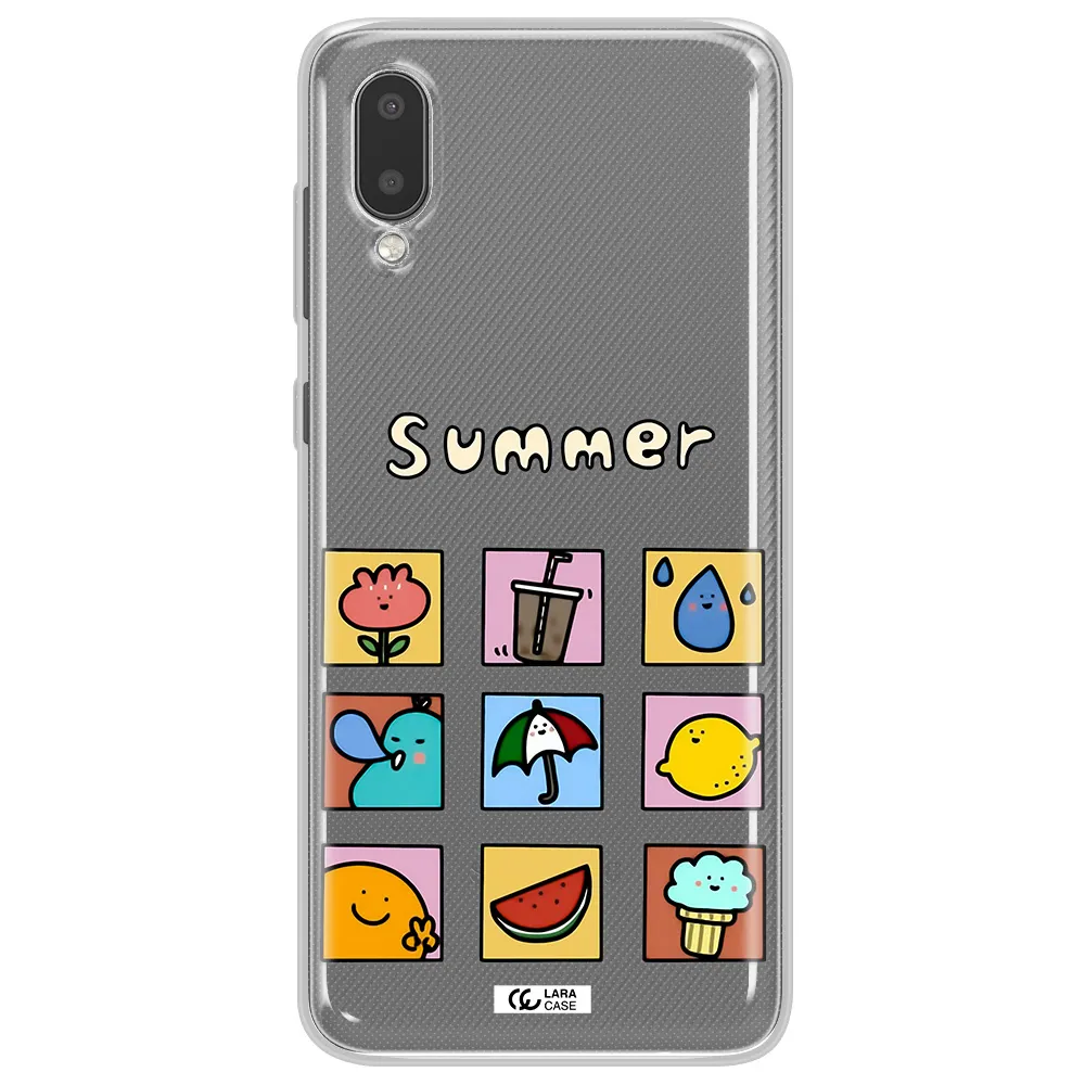 summer vibes Samsung A02 Clear TPU Case