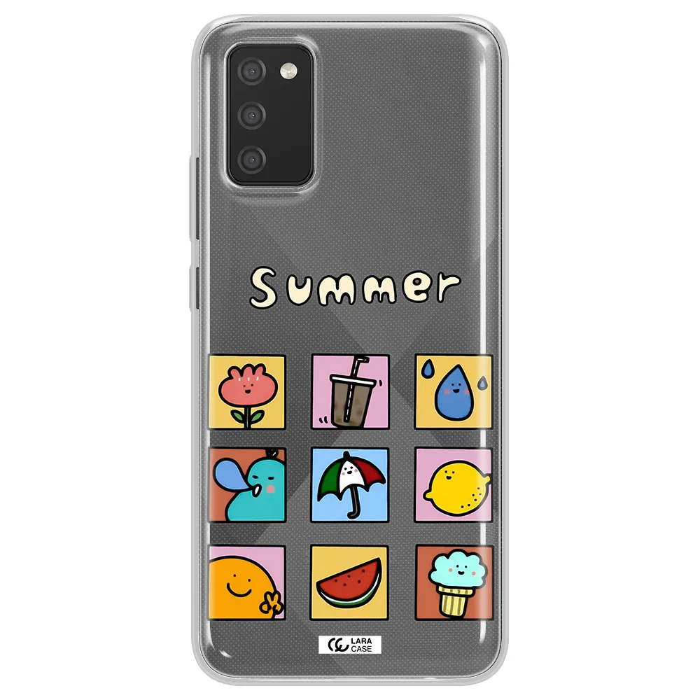 summer vibes Samsung A02S Clear TPU Case