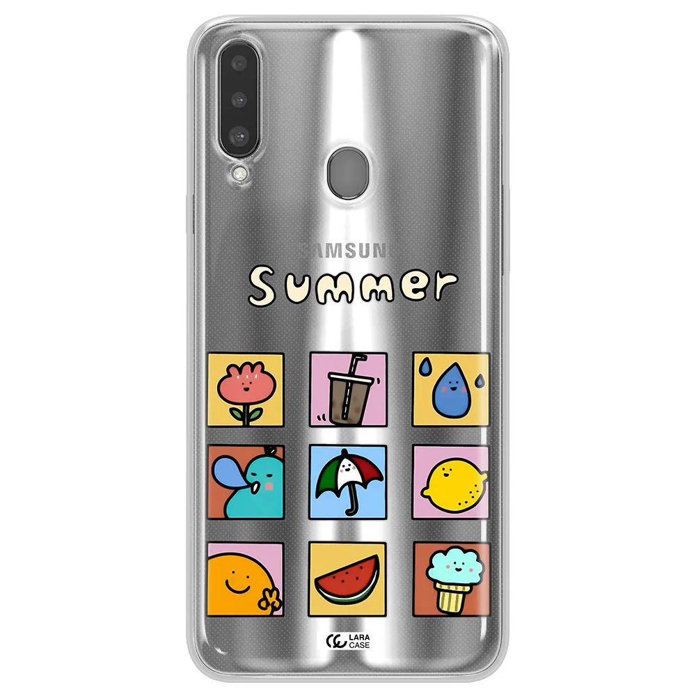 summer vibes Samsung A20S Clear TPU Case