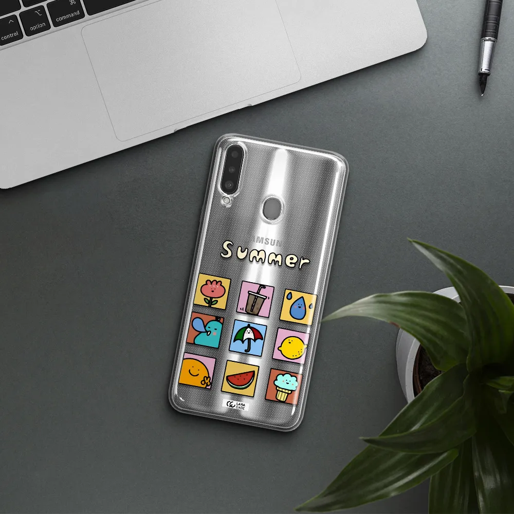 summer vibes Samsung A20S Clear TPU Case