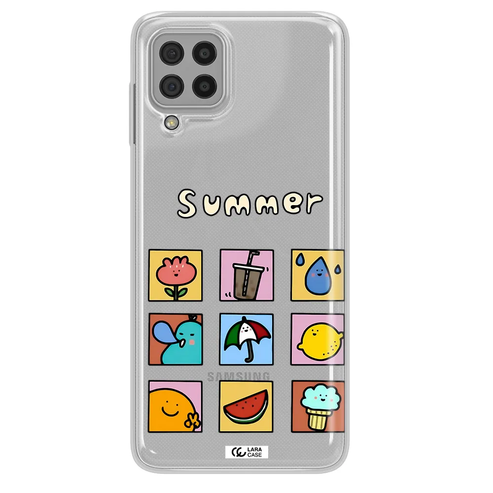 summer vibes Samsung A22 4g Clear TPU Case