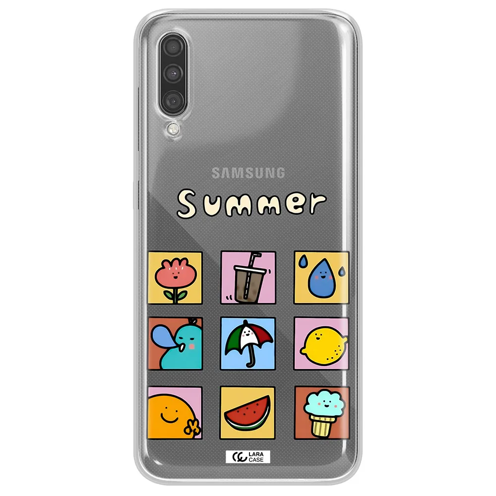 summer vibes Samsung A30S Clear TPU Case