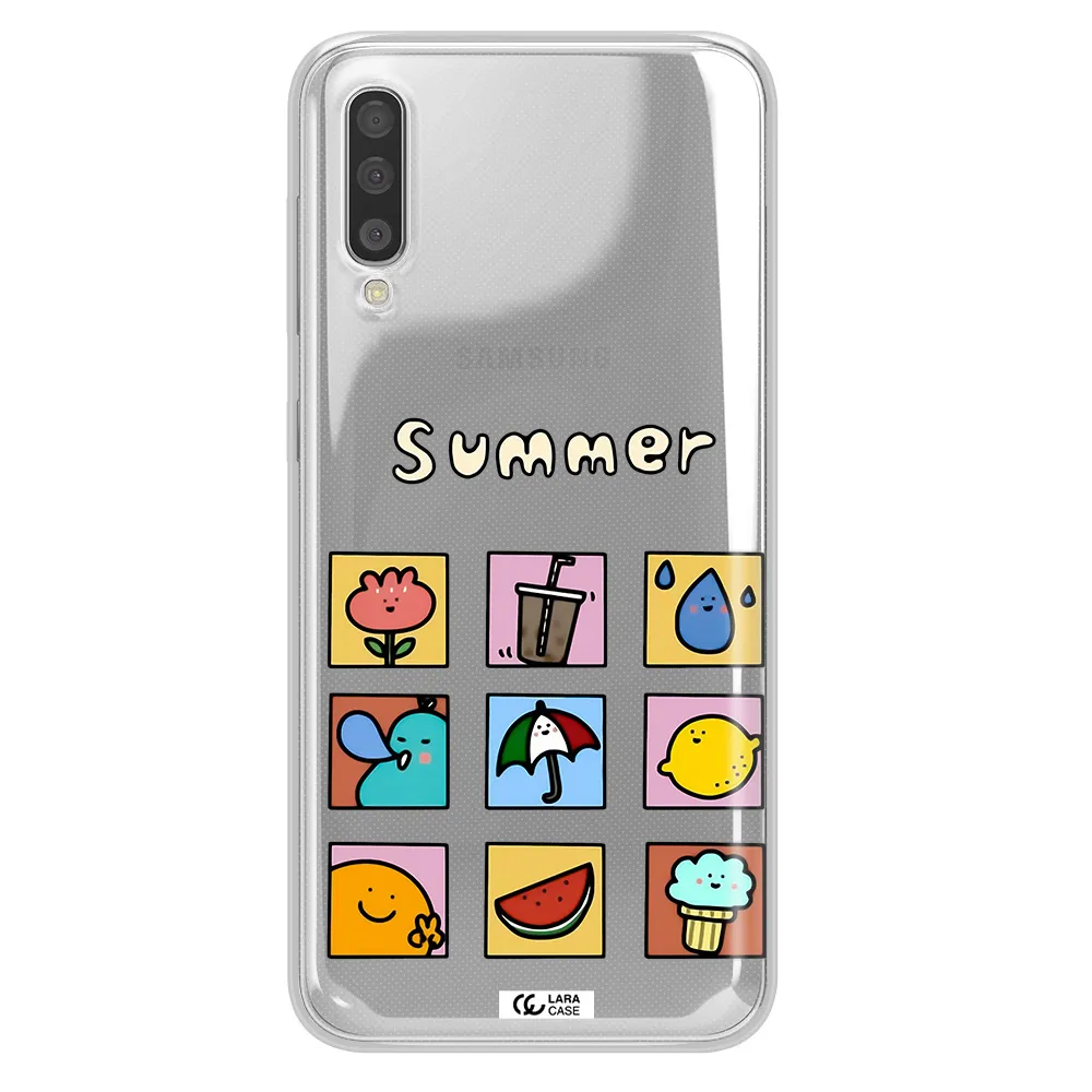 summer vibes Samsung A50 Clear TPU Case