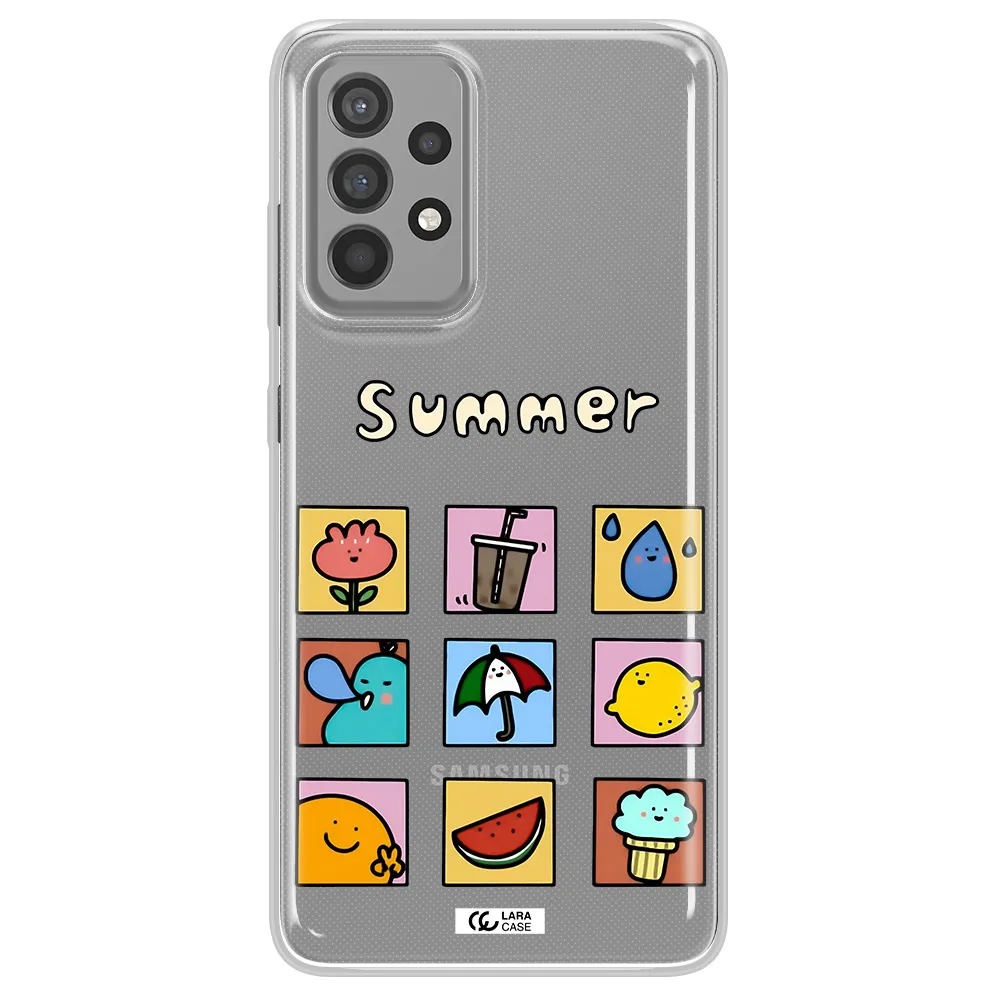 summer vibes Samsung A52 Clear TPU Case