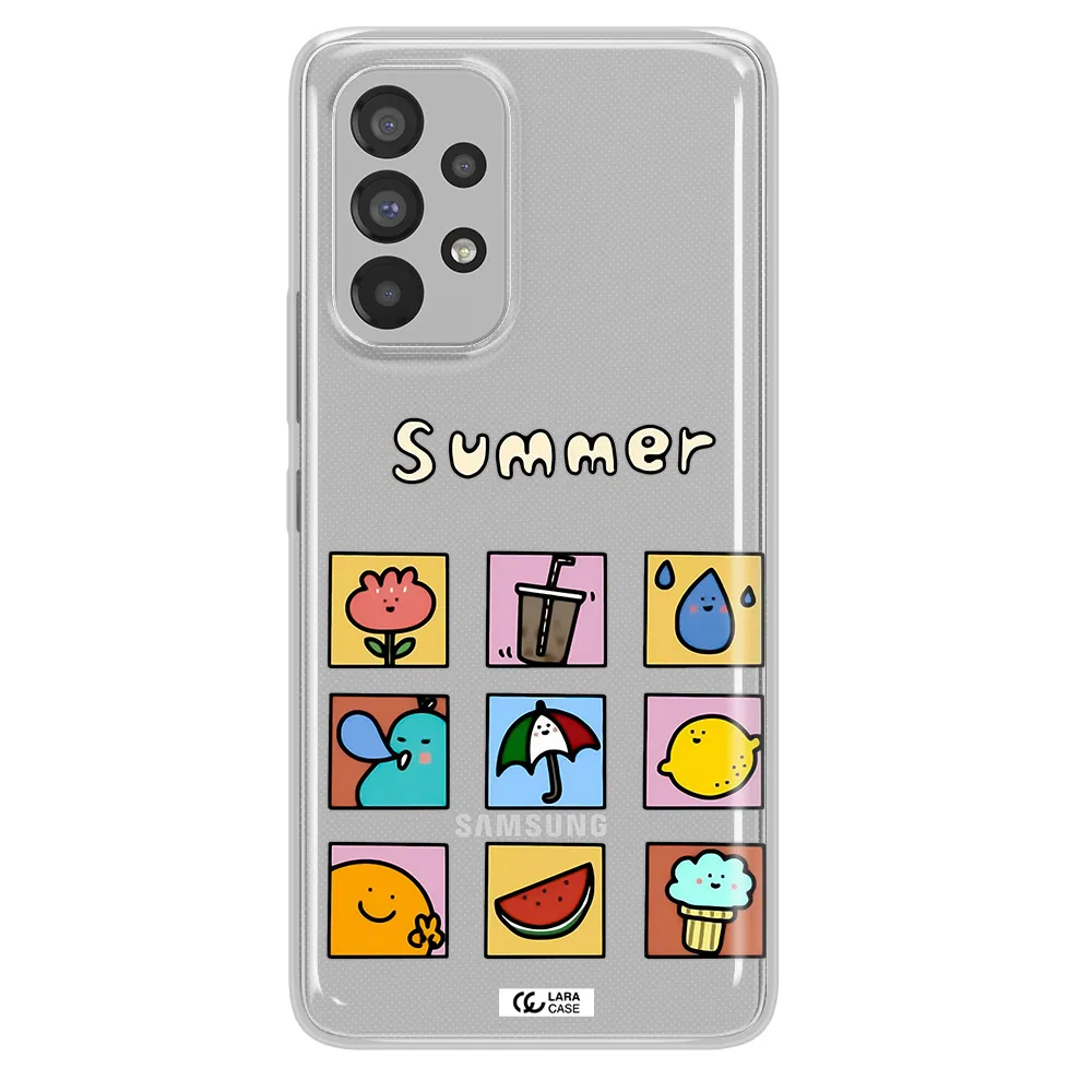 summer vibes Samsung A53 Clear TPU Case