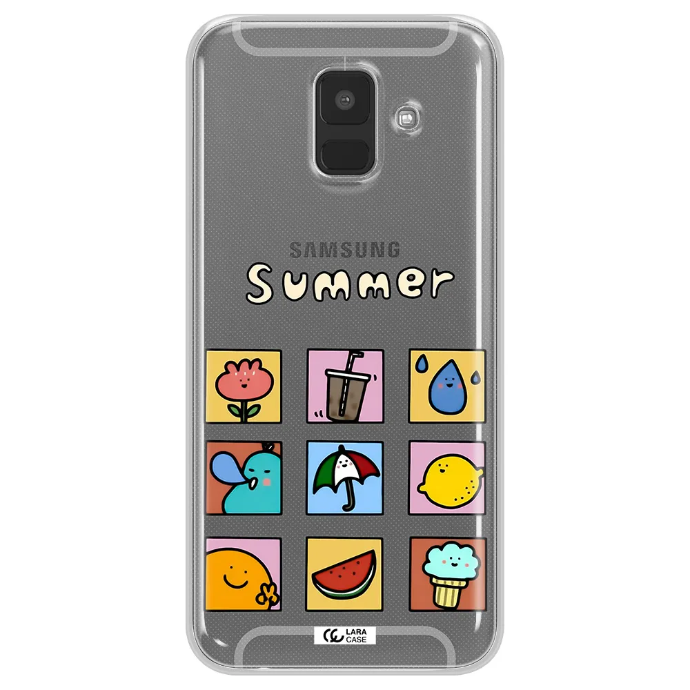 summer vibes Samsung A6 Clear TPU Case