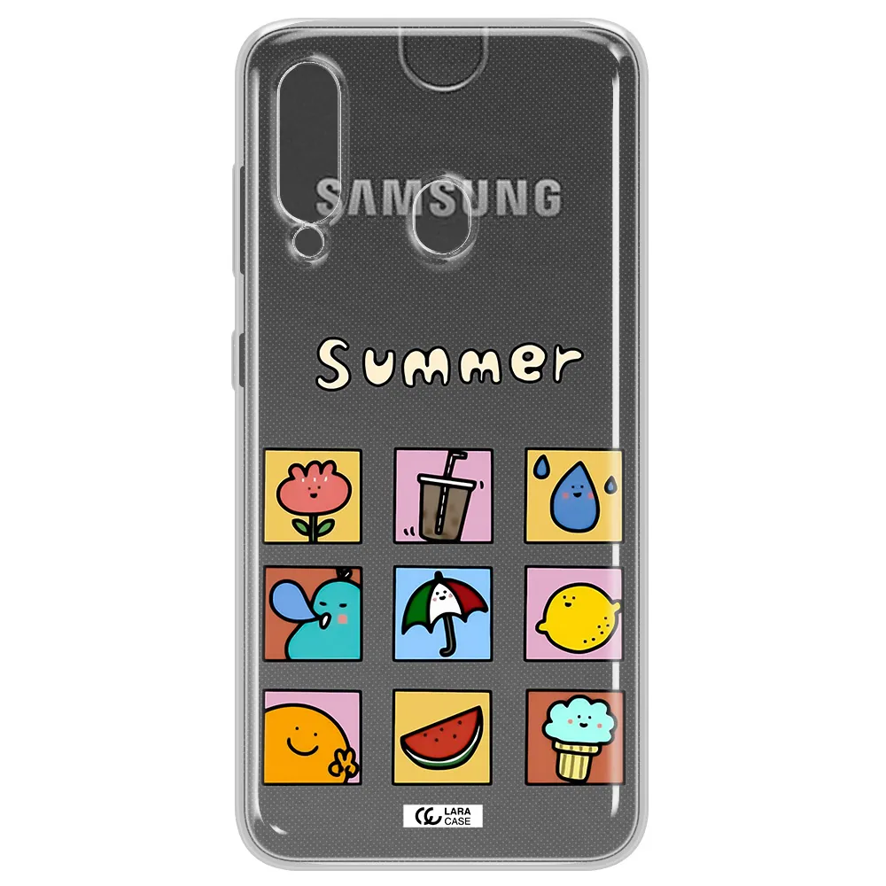 summer vibes Samsung A60 Clear TPU Case