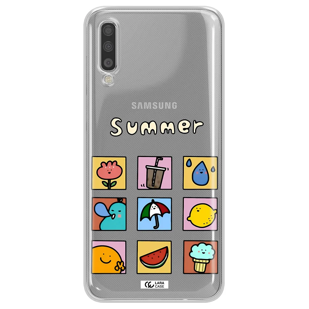 Summer Vibes Samsung A70S Clear Tpu Case