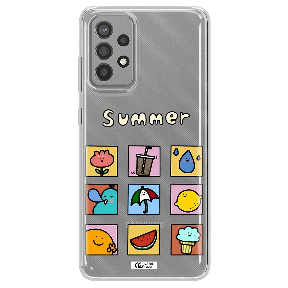summer vibes Samsung A72 Clear TPU Case