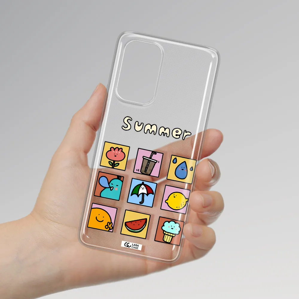 summer vibes Samsung A73 Clear TPU Case