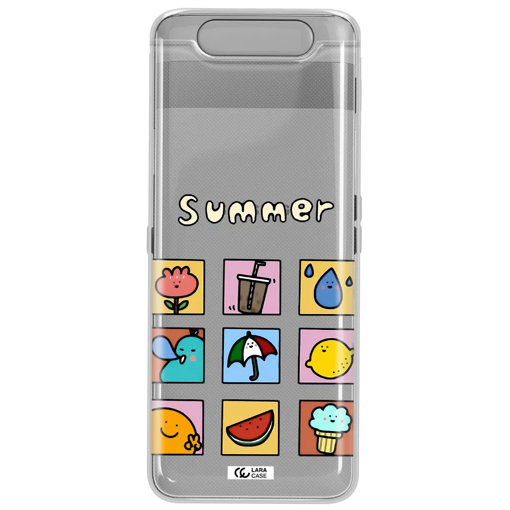 summer vibes Samsung A80 Clear TPU Case