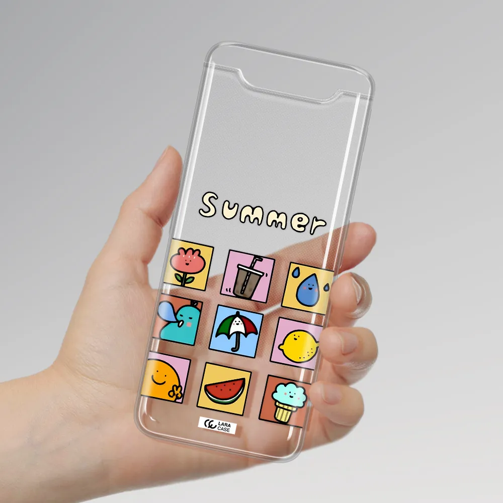 summer vibes Samsung A80 Clear TPU Case