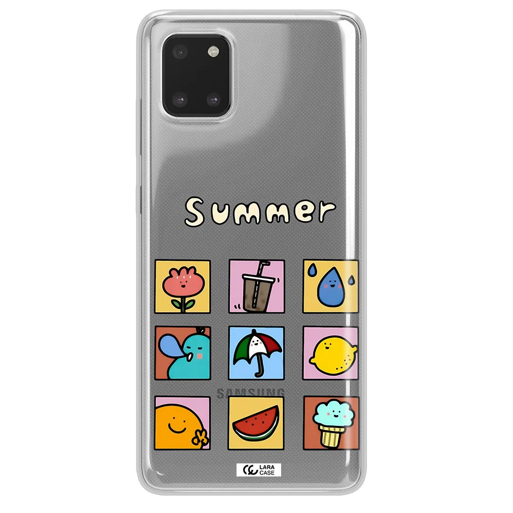 summer vibes Samsung A81 Clear TPU Case