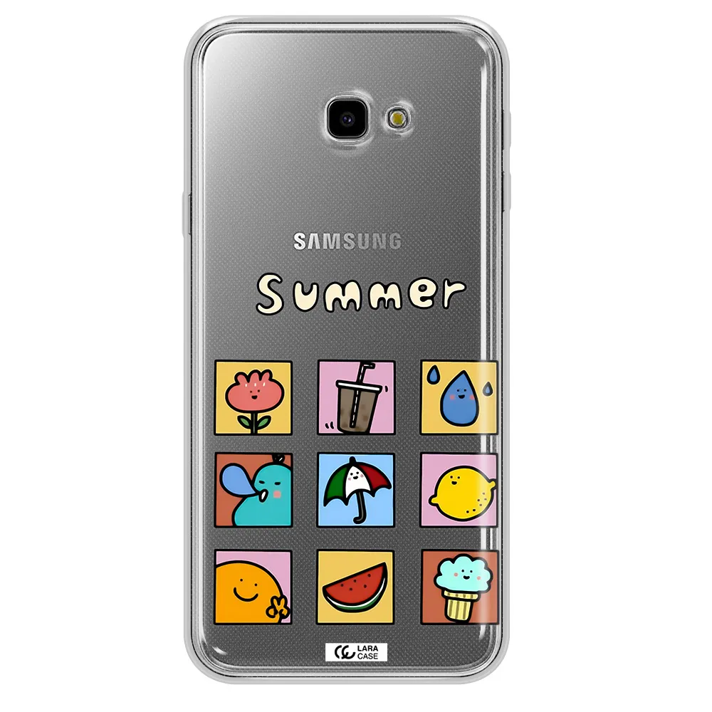 summer vibes Samsung J4 Plus Clear TPU Case