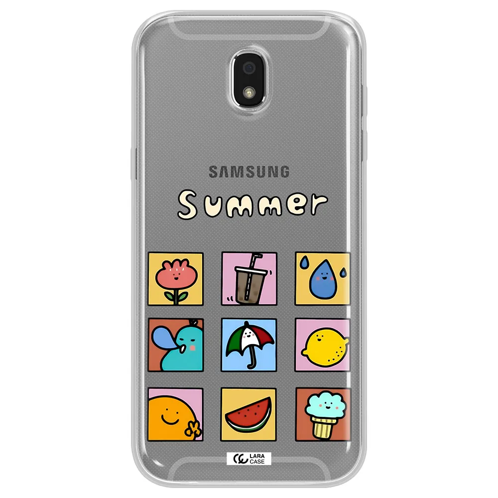 summer vibes Samsung J5 2017 Clear TPU Case