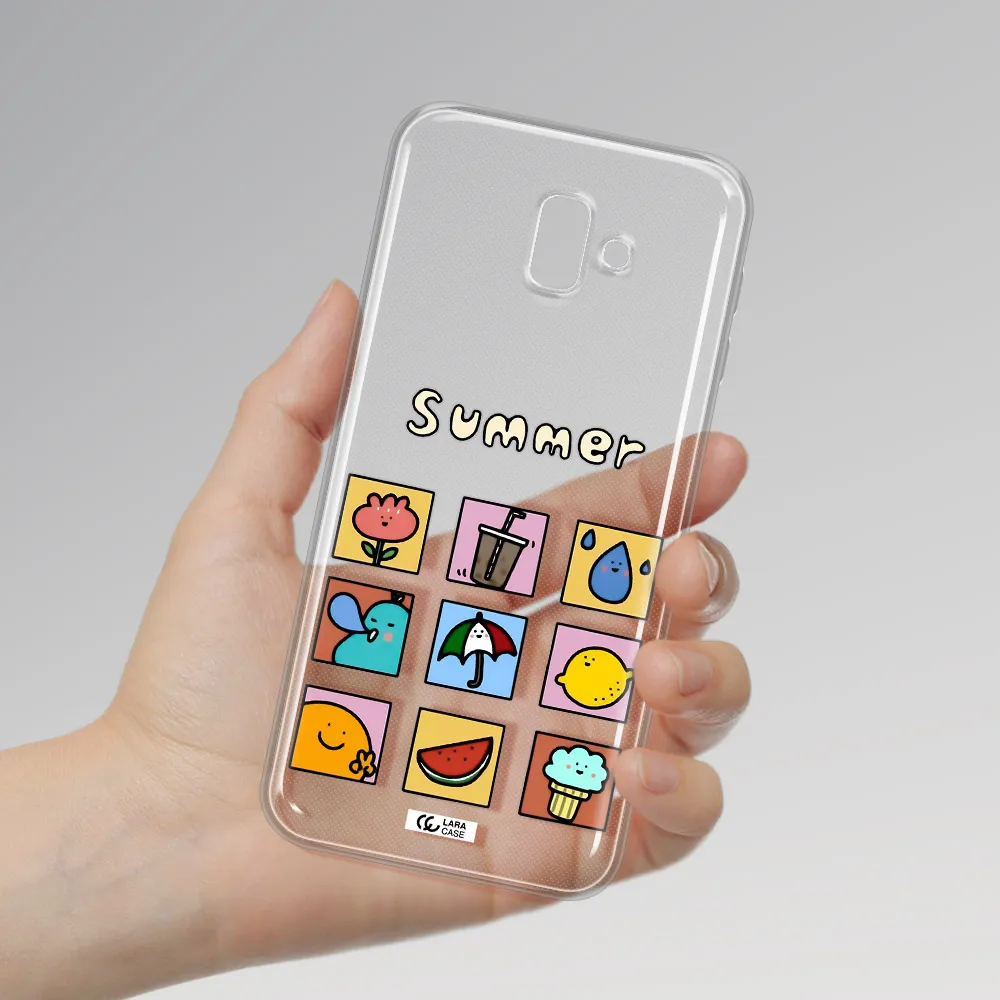 summer vibes Samsung J6 Plus Clear TPU Case