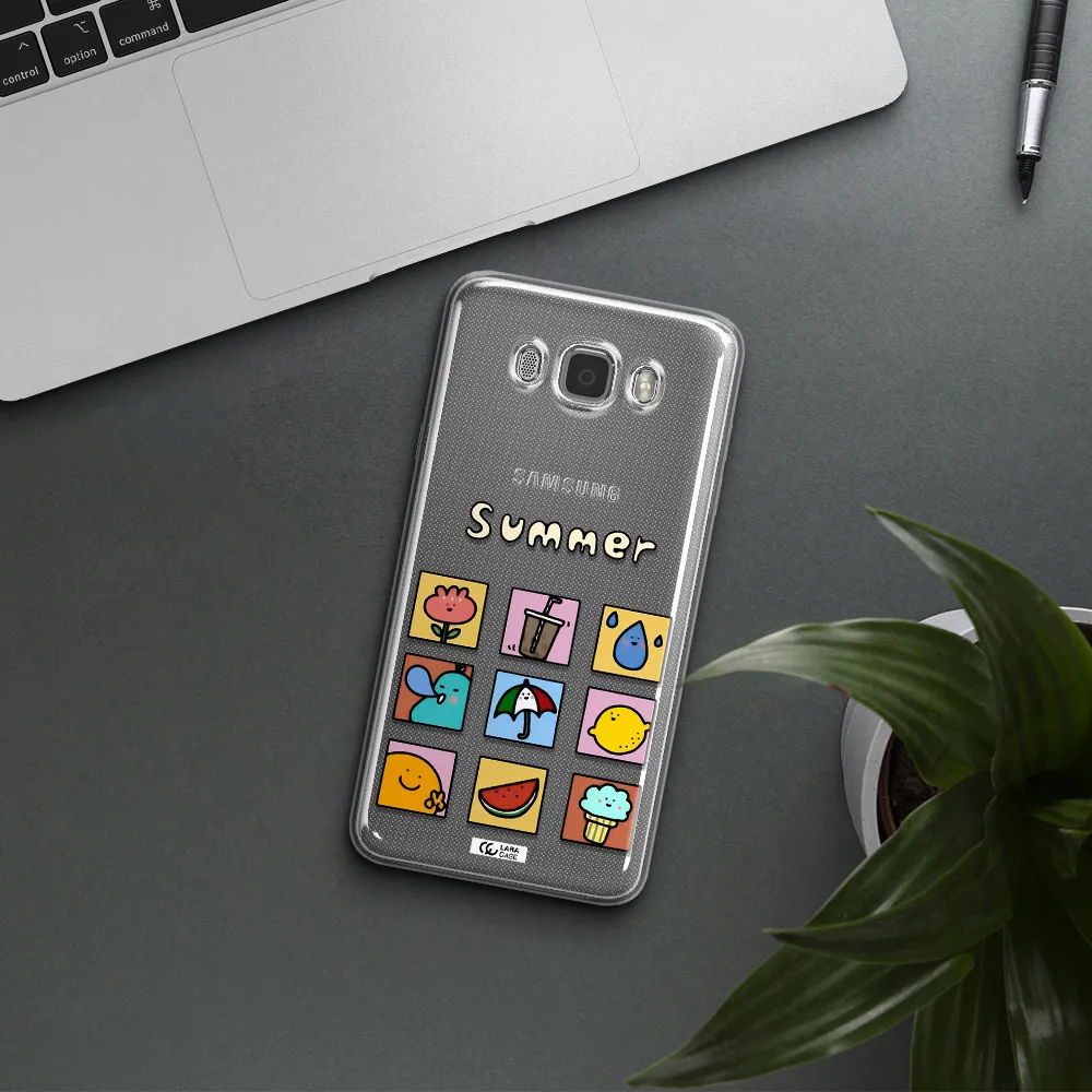 summer vibes Samsung J7 2016 Clear TPU Case