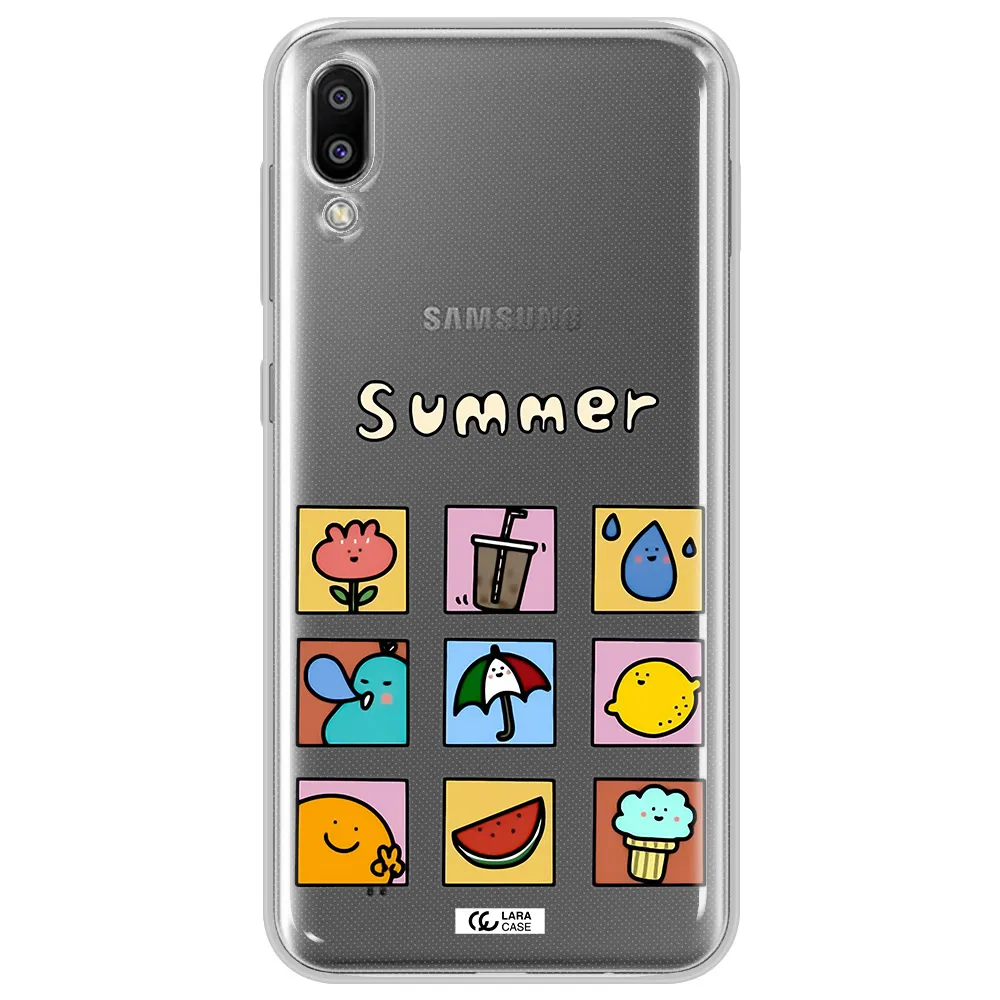 summer vibes Samsung M10 Clear TPU Case